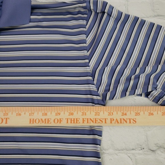 Ping Collection Performance Dynamics Men's Large Golf Shirt Blue Short Sleeve - Picture 9 of 10